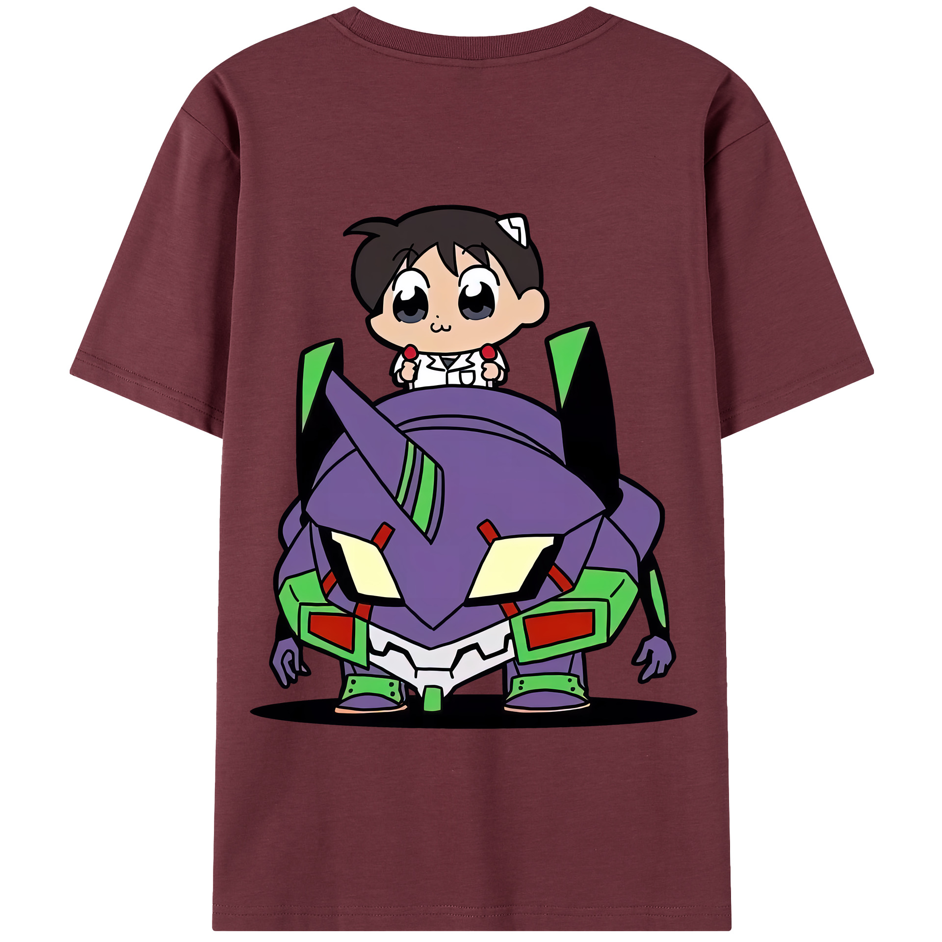 （画像用） EVA 新世紀エヴァンゲリオン 綿100％半袖Tシャツ（背面プリント）